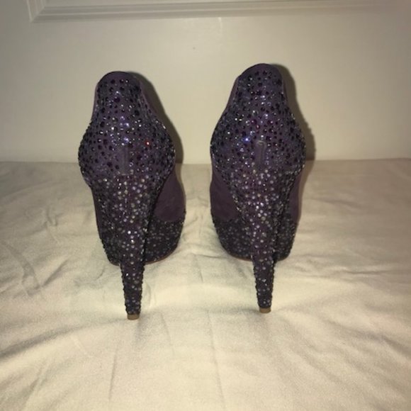 Enzo Angiolini BeccaLynn Fancy Purple Heels 7.5 - Picture 5 of 8